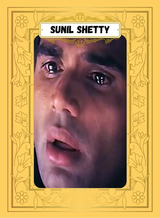 Actor card, gold frame