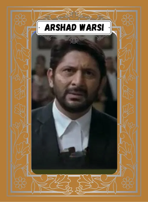Actor card, bronze frame