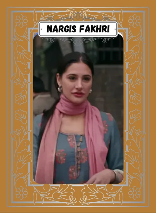 Actor card, bronze frame